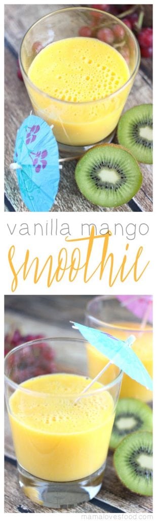 Vanilla Mango Tropical Smoothie Recipe