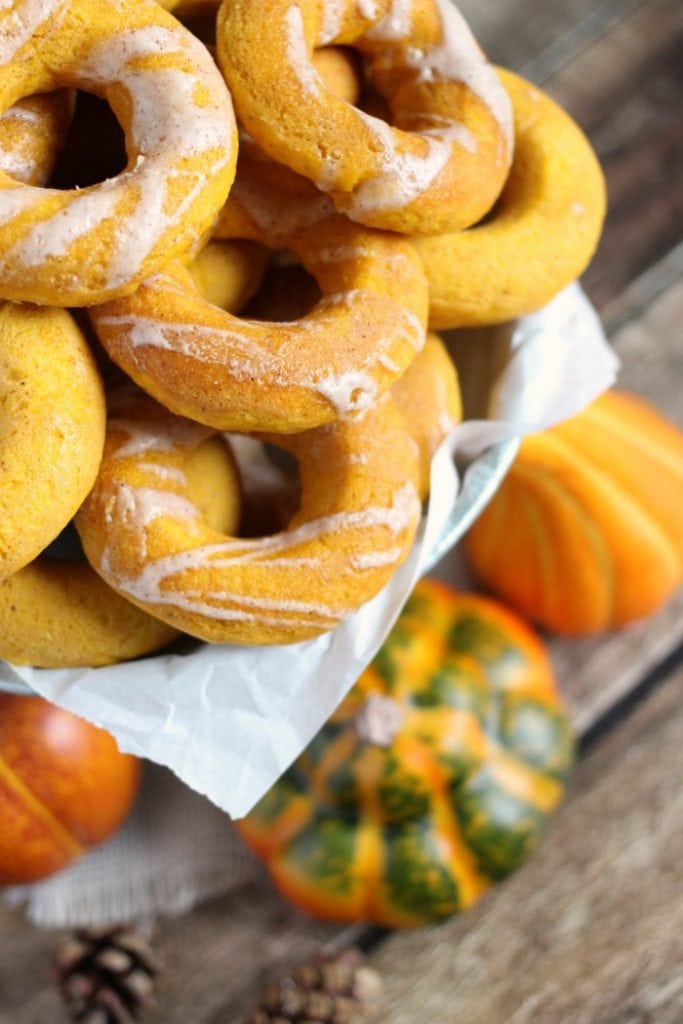 Easy Baked Pumpkin Spice Donuts Recipe with Maple Nutmeg Glaze