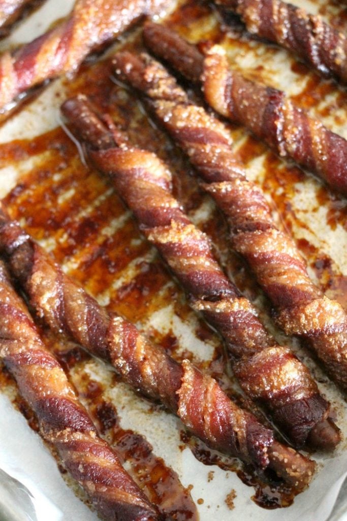 Bacon Wrapped Brown Sugar Pretzels Recipe