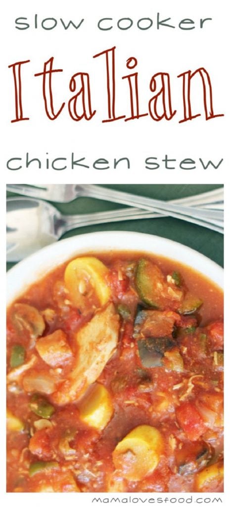 Slow Cooker Italian Chicken Stew