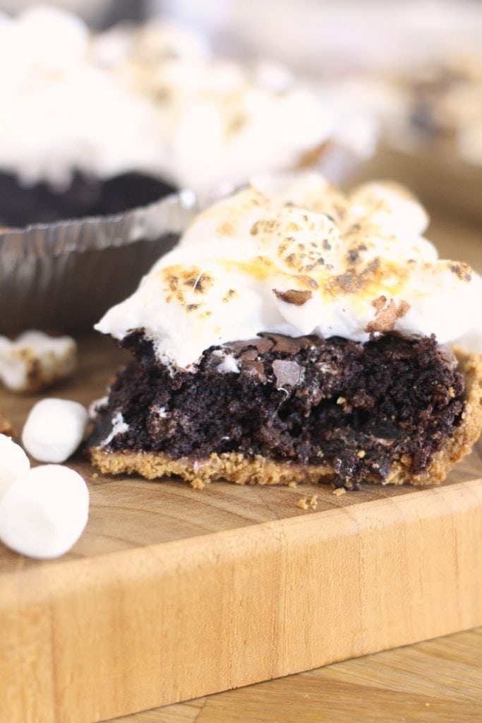 Brownie S'mores Pie Recipe