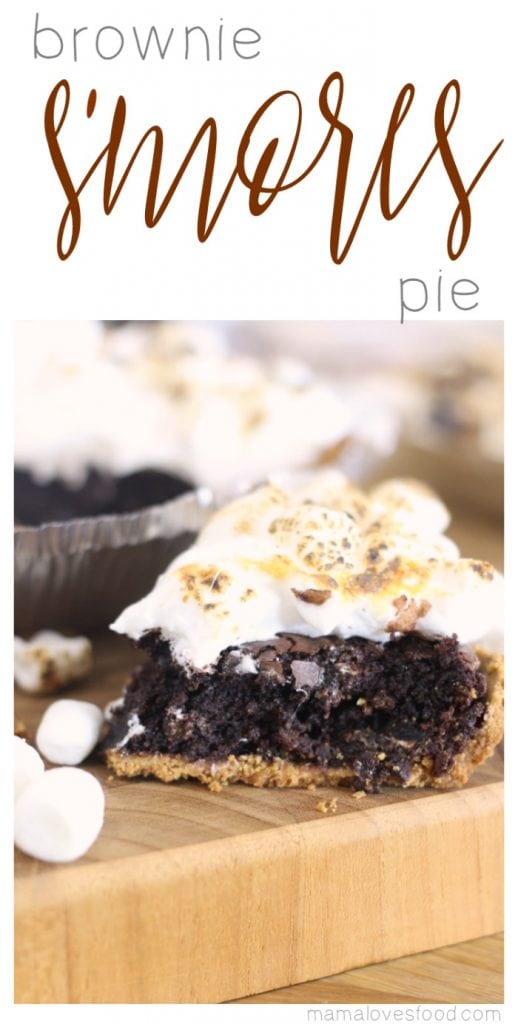 Brownie S'mores Pie Recipe