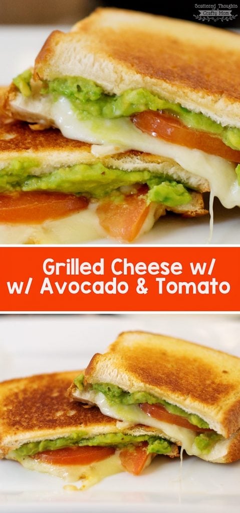 Grilled Cheese with Avocado and Tomato