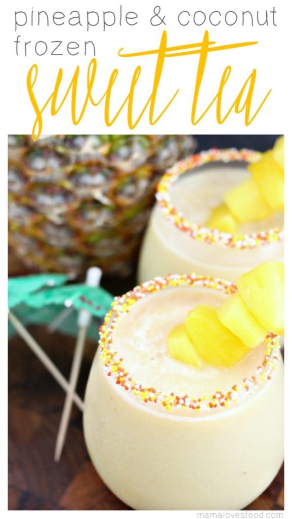 Pineapple & Coconut Frozen Sweet Tea Recipe