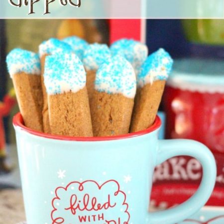 Vanilla Dipped Gingerbread Cookie Sticks Recipe
