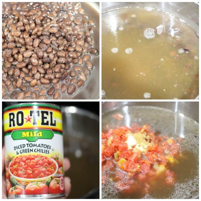 INGREDIENTS FOR BLACK BEAN SOUP