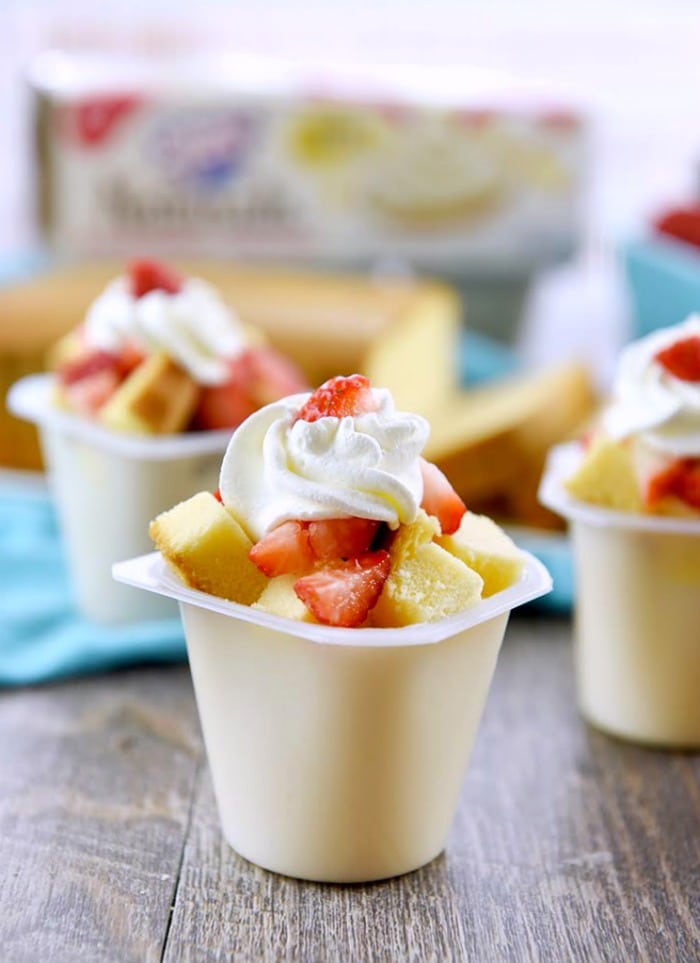 Strawberry Shortcake Pudding Cups Recipe