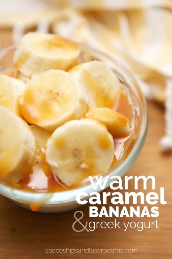 Warm Caramel Bananas & Greek Yogurt