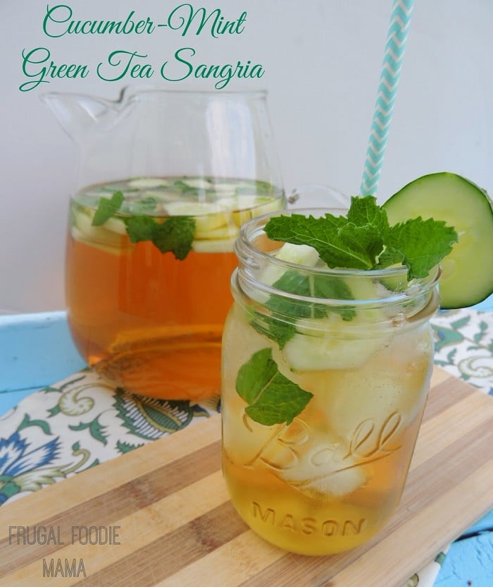 Cucumber-Mint Green Tea Sangria