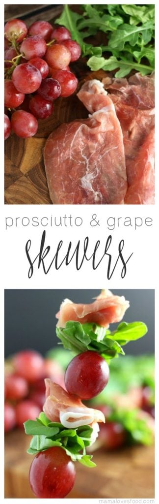 Grape and Prosciutto Skewers Appetizer Recipe
