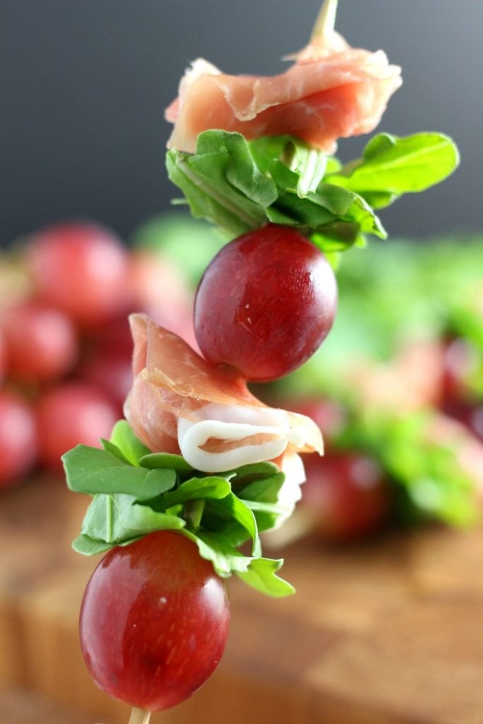 Grape and Prosciutto Skewers Appetizer Recipe