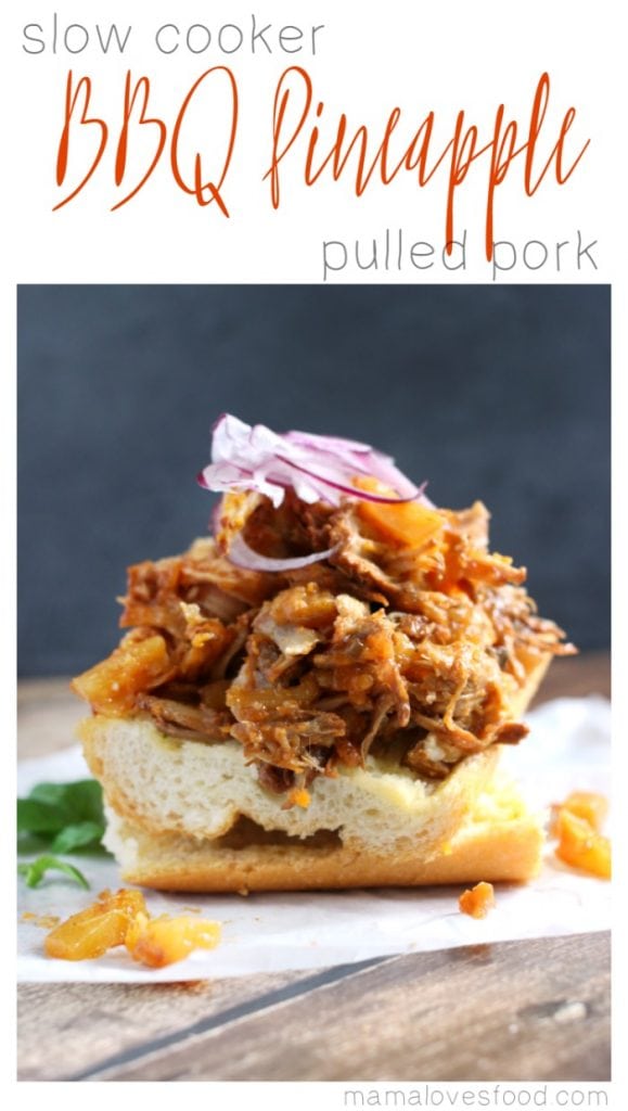 Barbecue Pineapple Pulled Pork - Slow Cooker Recipe