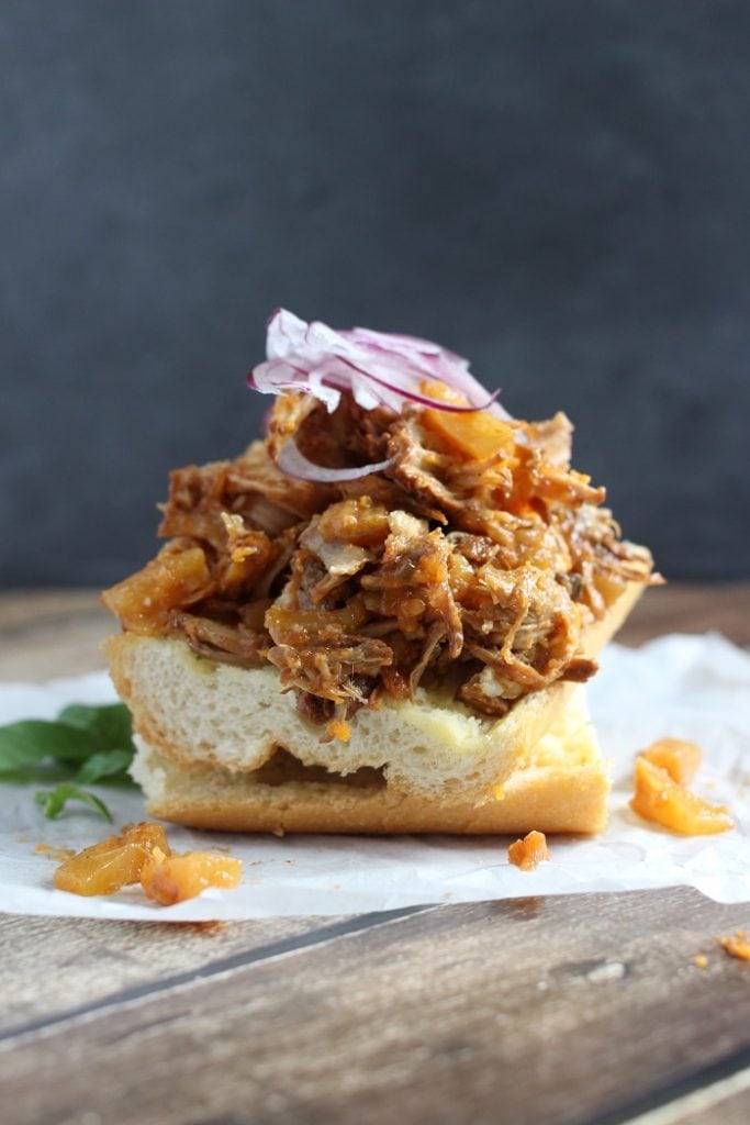 Barbecue Pineapple Pulled Pork - Slow Cooker Recipe