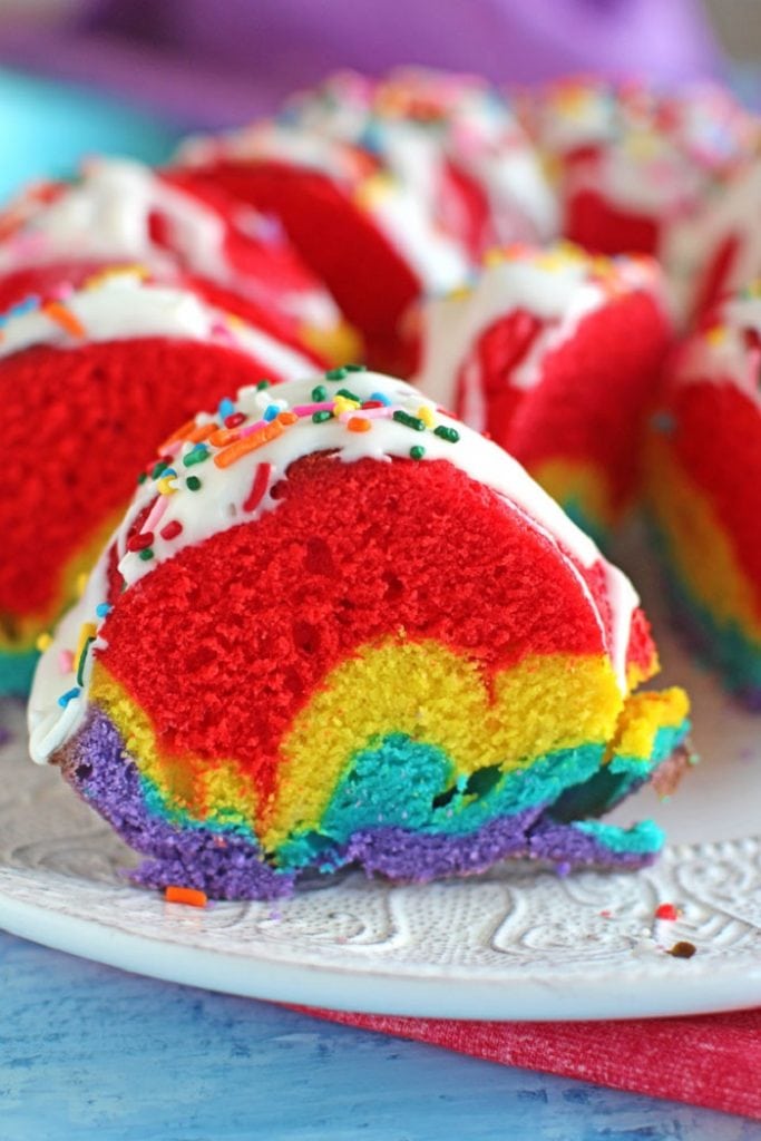 Rainbow Bundt Cake 