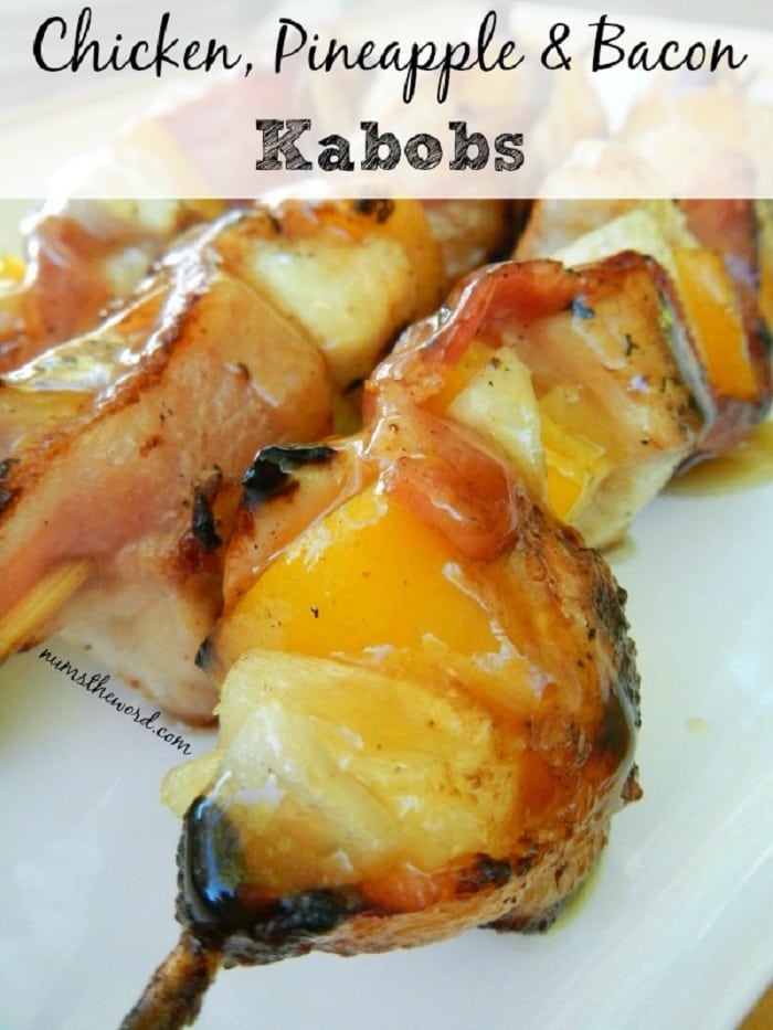 Chicken, Pineapple & Bacon Kabobs