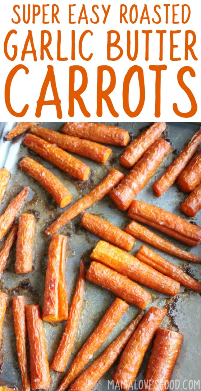 How to roast garlic butter carrots in the oven