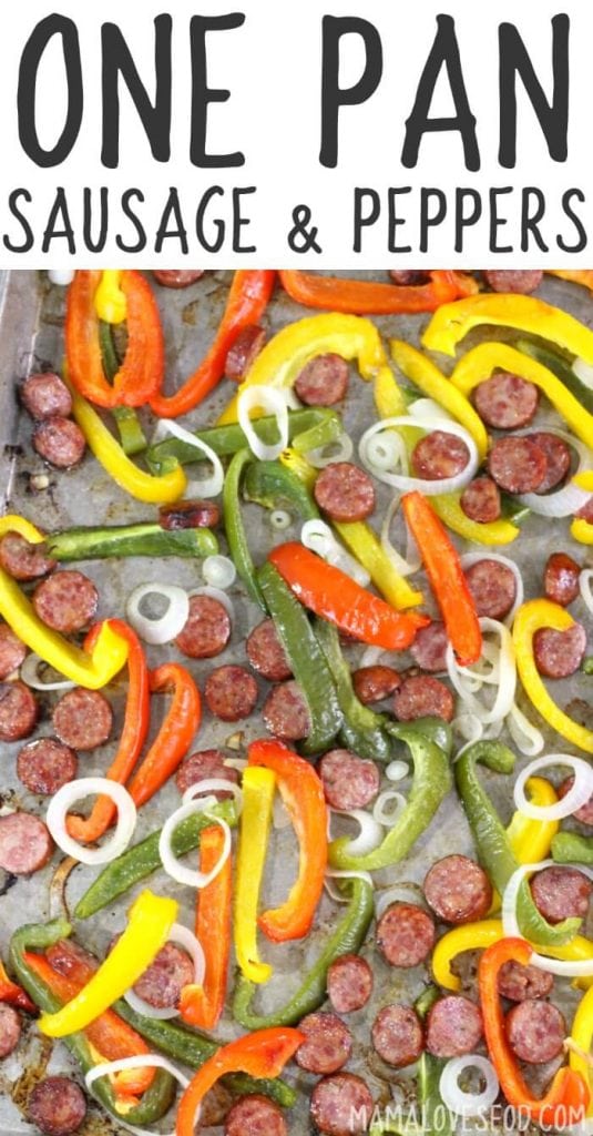 One Pan Sausage and Peppers Recipe
