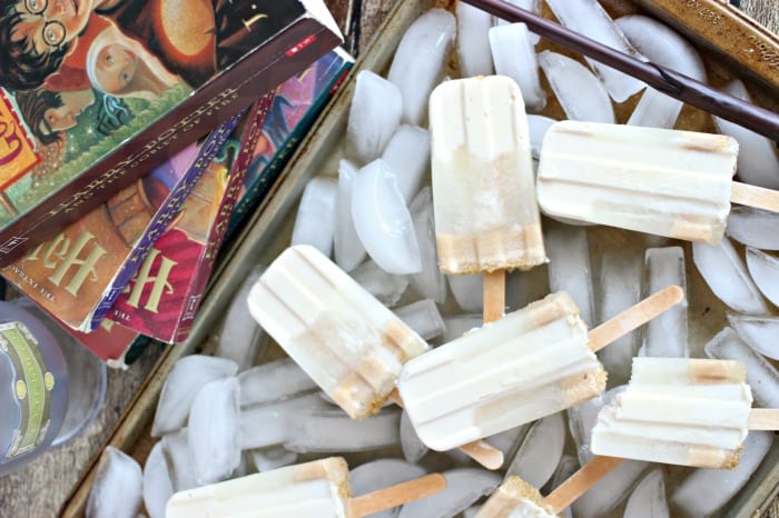How to make frozen butterbeer popsicles with cream soda and caramel
