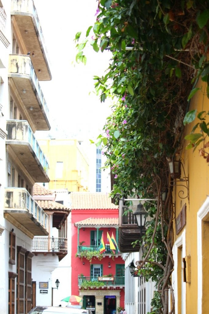 colorful buildings in cartagena colombia