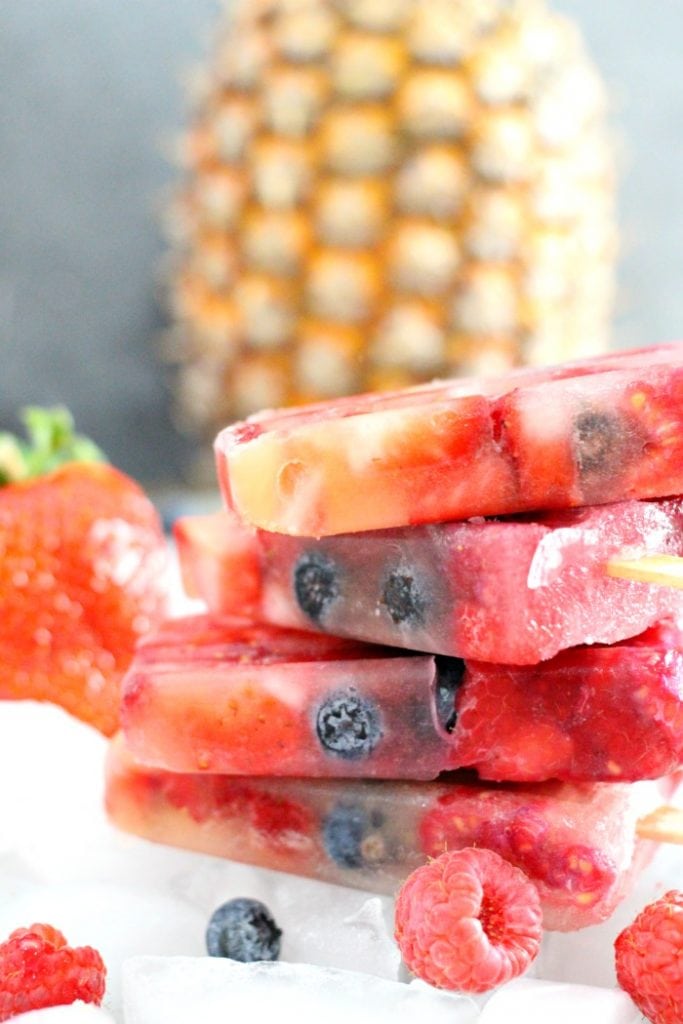 Fruit and Pineapple Popsicles Recipe