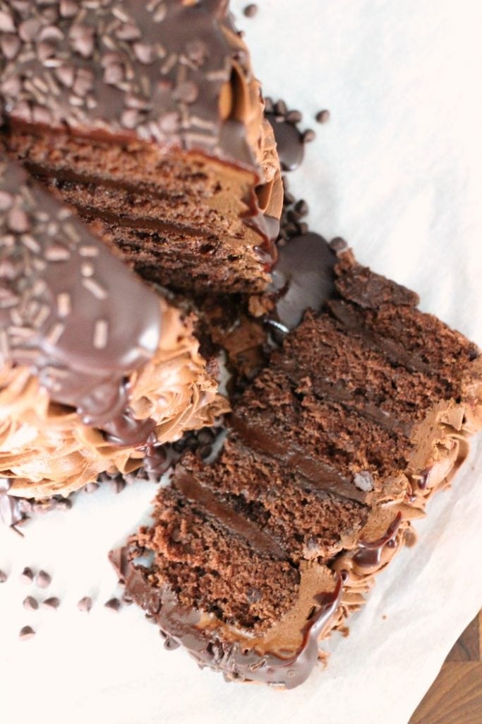 triple chocolate cake recipe
