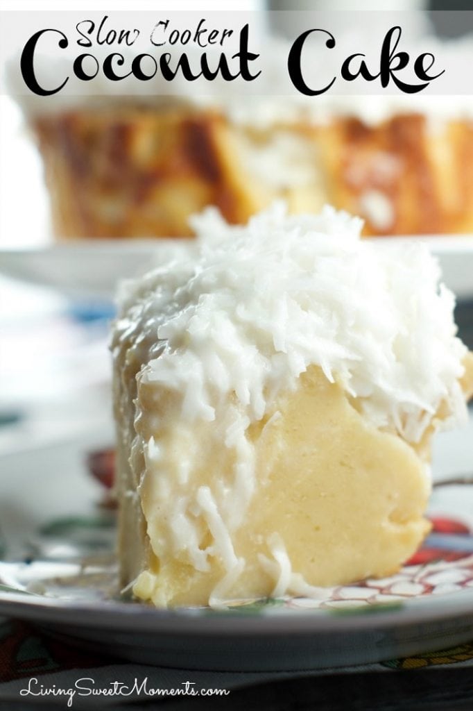 Slow Cooker Coconut Cake 