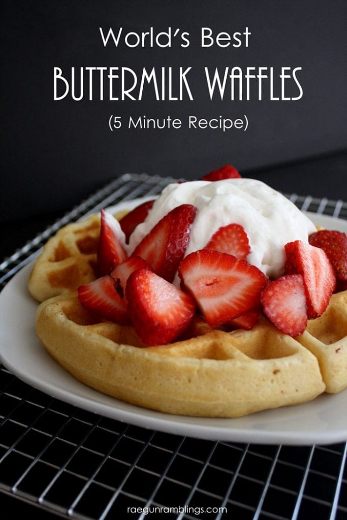The Best Quick Buttermilk Waffles