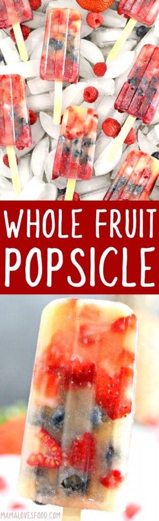 easy tropical whole fruit popsicle recipe