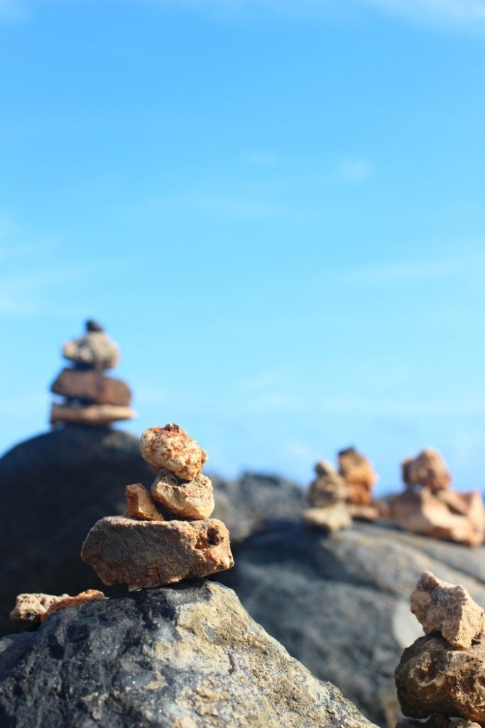 rock cairns in aruba stay safe in aruba