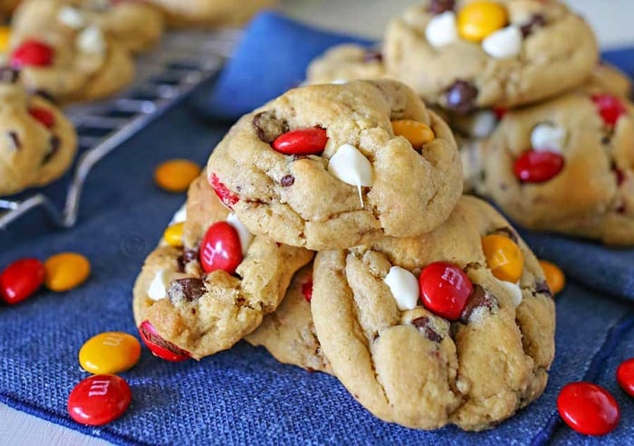 Fall M&M Cookies