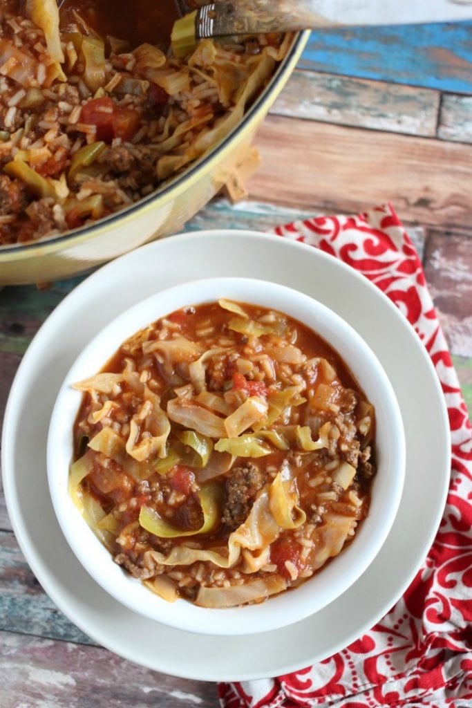 stuffed cabbage soup recipe with ground beef