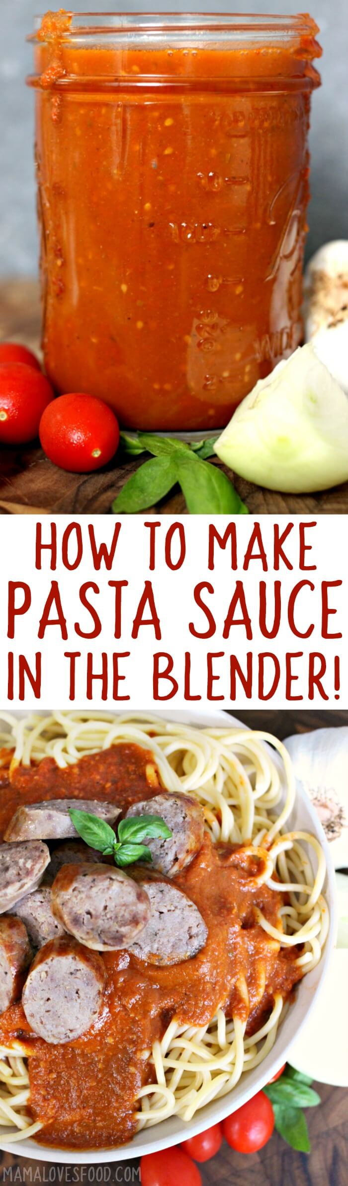 HOW TO MAKE PASTA SAUCE IN THE BLENDER