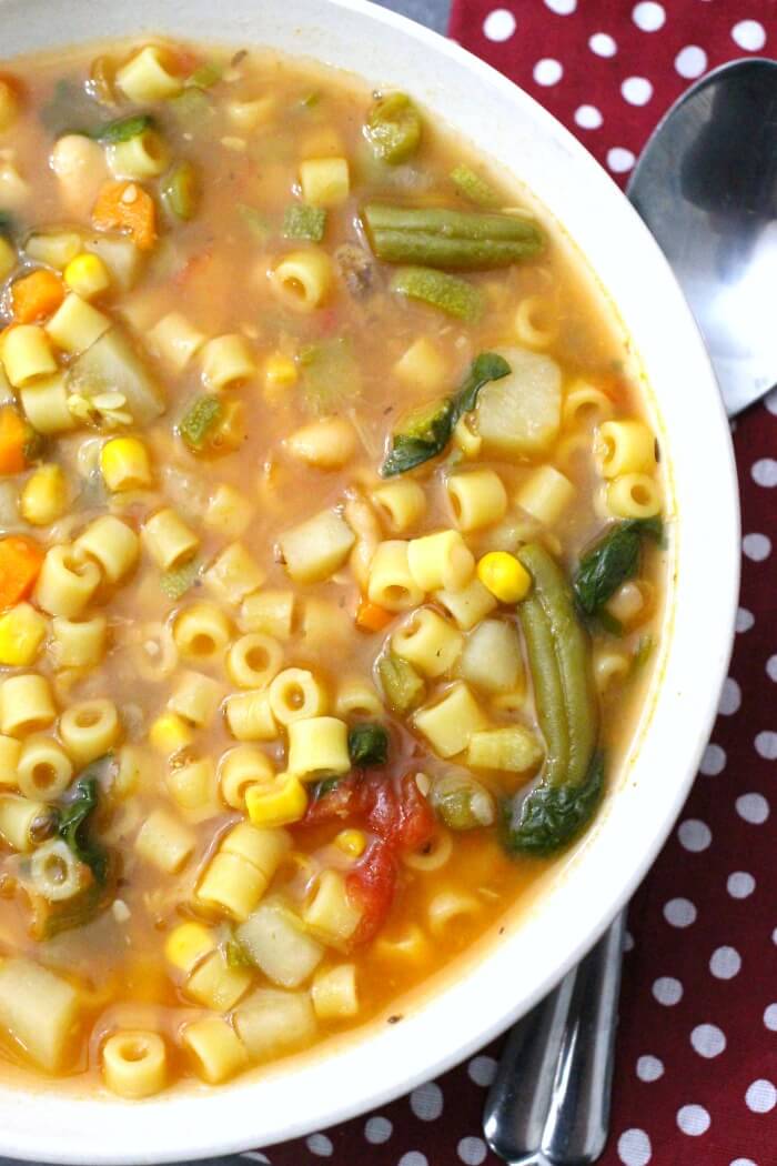 MINESTRONE INSTANT POT VEGETABLE SOUP