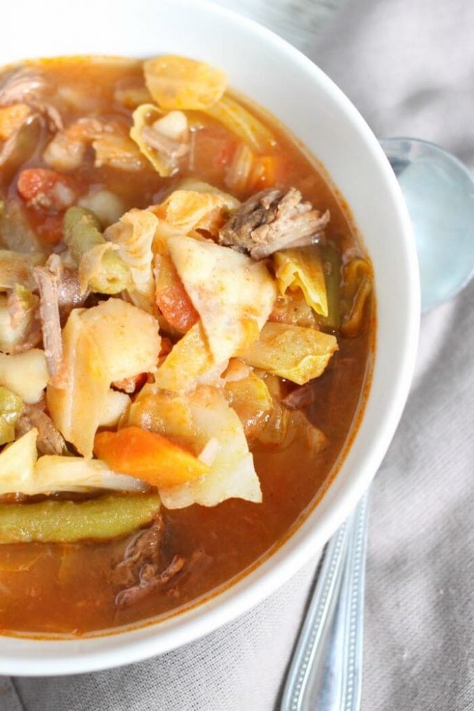 Cabbage Soup in the Instant Pot - Mama Loves Food