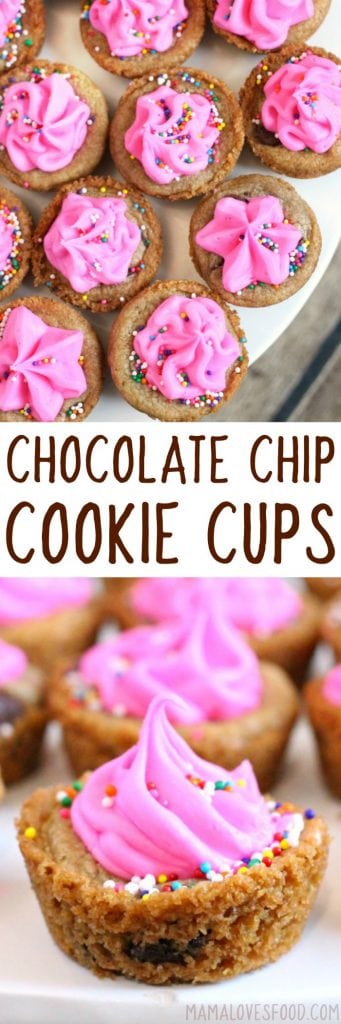 EASY CHOCOLATE CHIP COOKIE CUP RECIPE