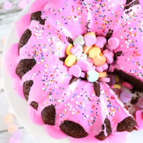 Melting Heart Bundt Cake – A Valentine Rainbow Cake Recipe – Cooking with  Sugar