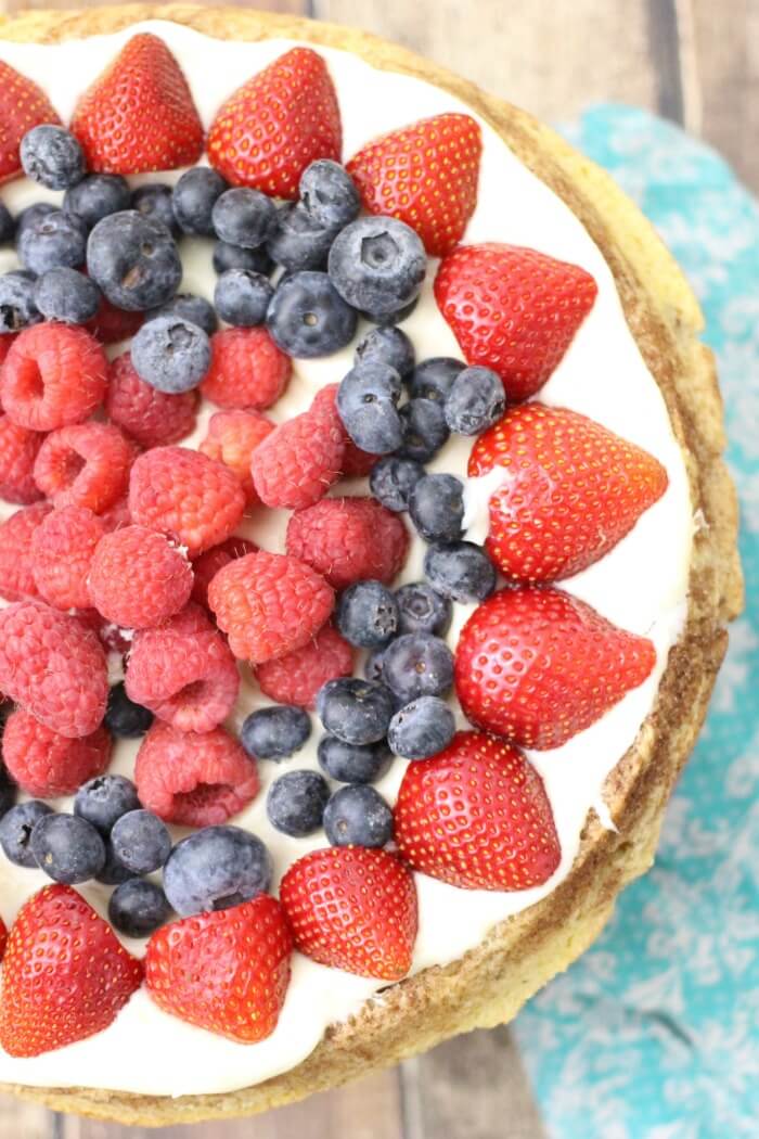 how to make fruit pizza with cream cheese