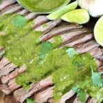 FLANK STEAK WITH CHIMICHURRI SAUCE