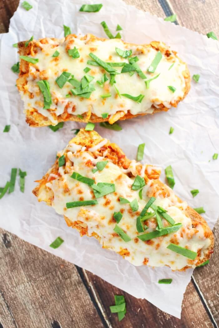 open face italian chicken sandwich