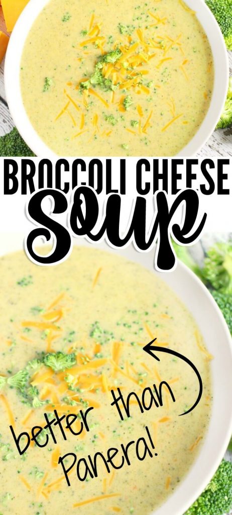 RECIPE FOR BROCCOLI CHEESE SOUP