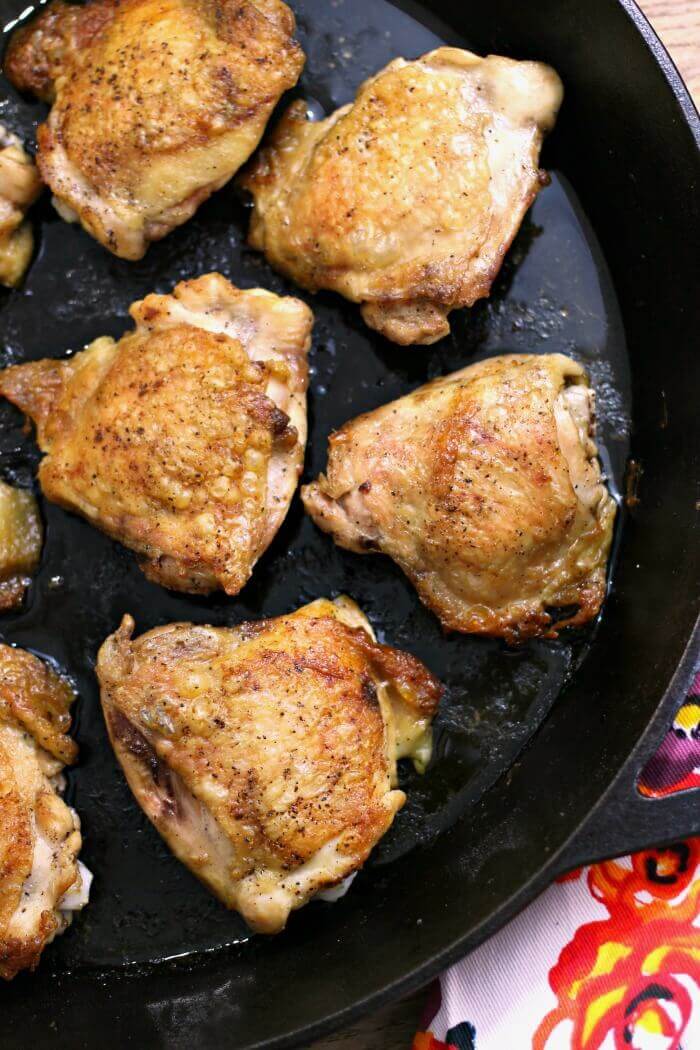 crispy chicken thighs