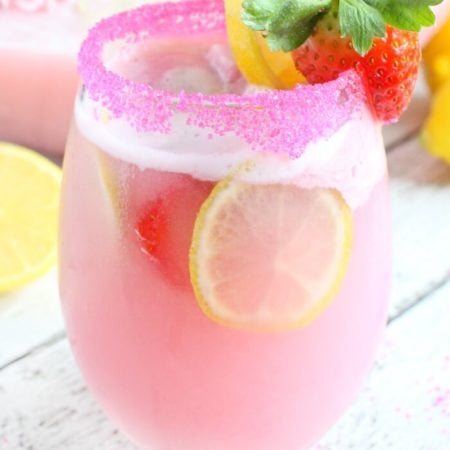 Pink Sherbet Punch - Strawberry Lemonade