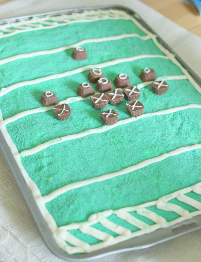 Amazon.com: Football Field Game Ball 1/2 sheet (16 x 10 in.) Edible cake  topper image Birthday Party Decoration. : Grocery & Gourmet Food