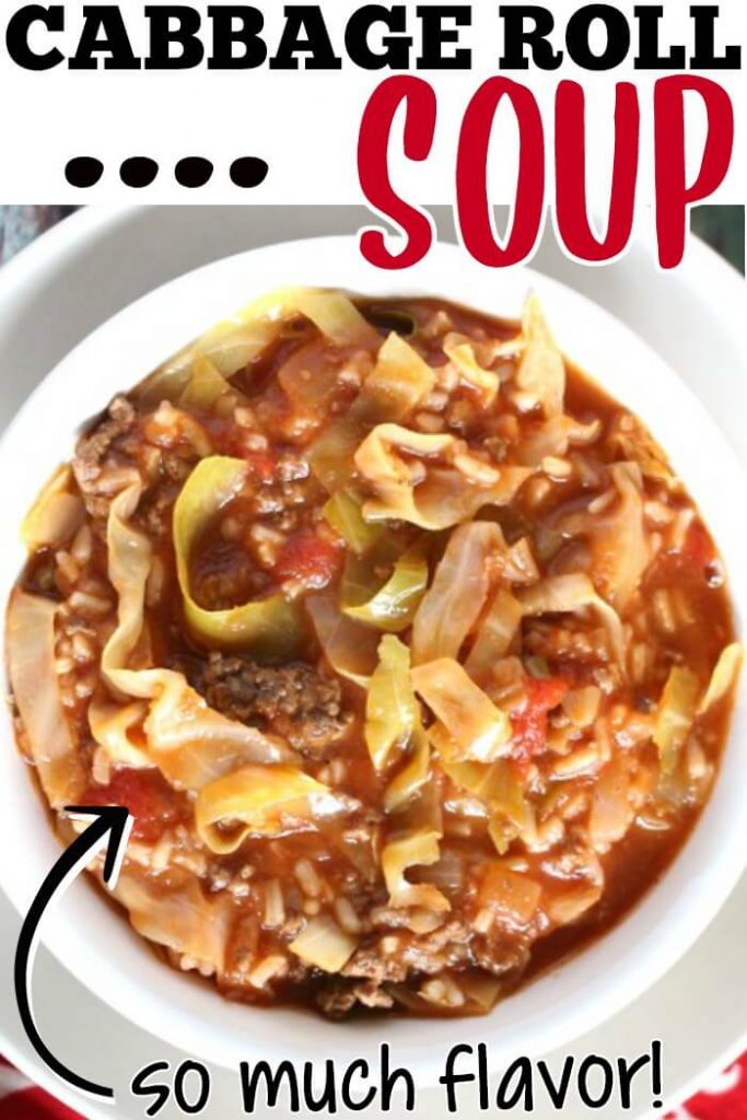 EASY CABBAGE ROLL SOUP