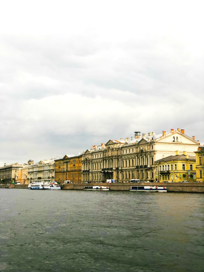 CANAL RIDE IN ST PETERSBURG RUSSIA