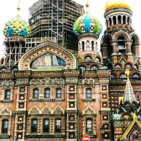 RUSSIAN CATHEDRAL IN ST PETERSBURG