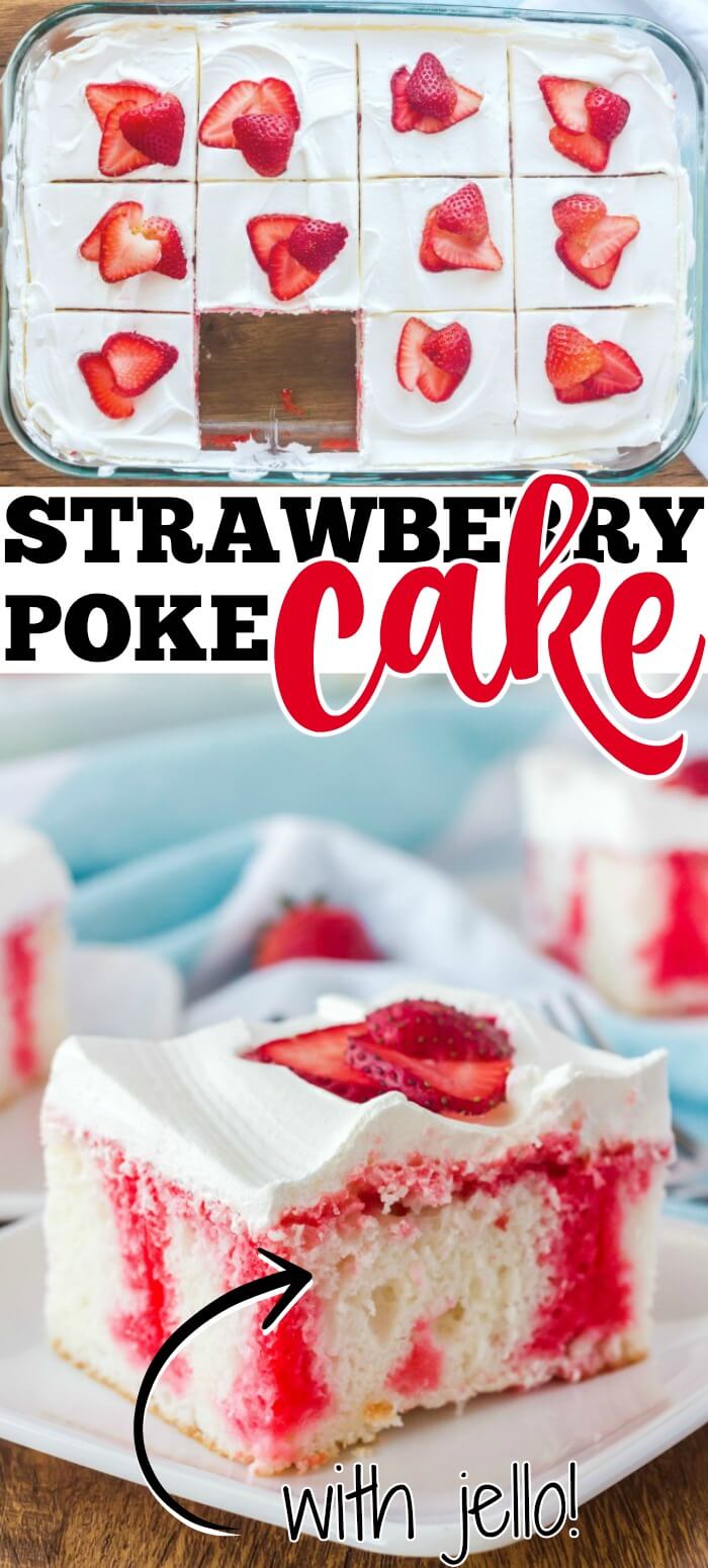 STRAWBERRY POKE CAKE RECIPE