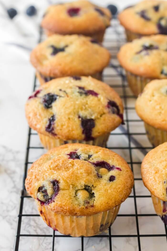 BLUEBERRY MUFFINS WITH FRESH BLUEBERRIES