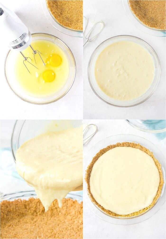 HOW TO MAKE LEMON CREAM PIE STEP BY STEP COLLAGE