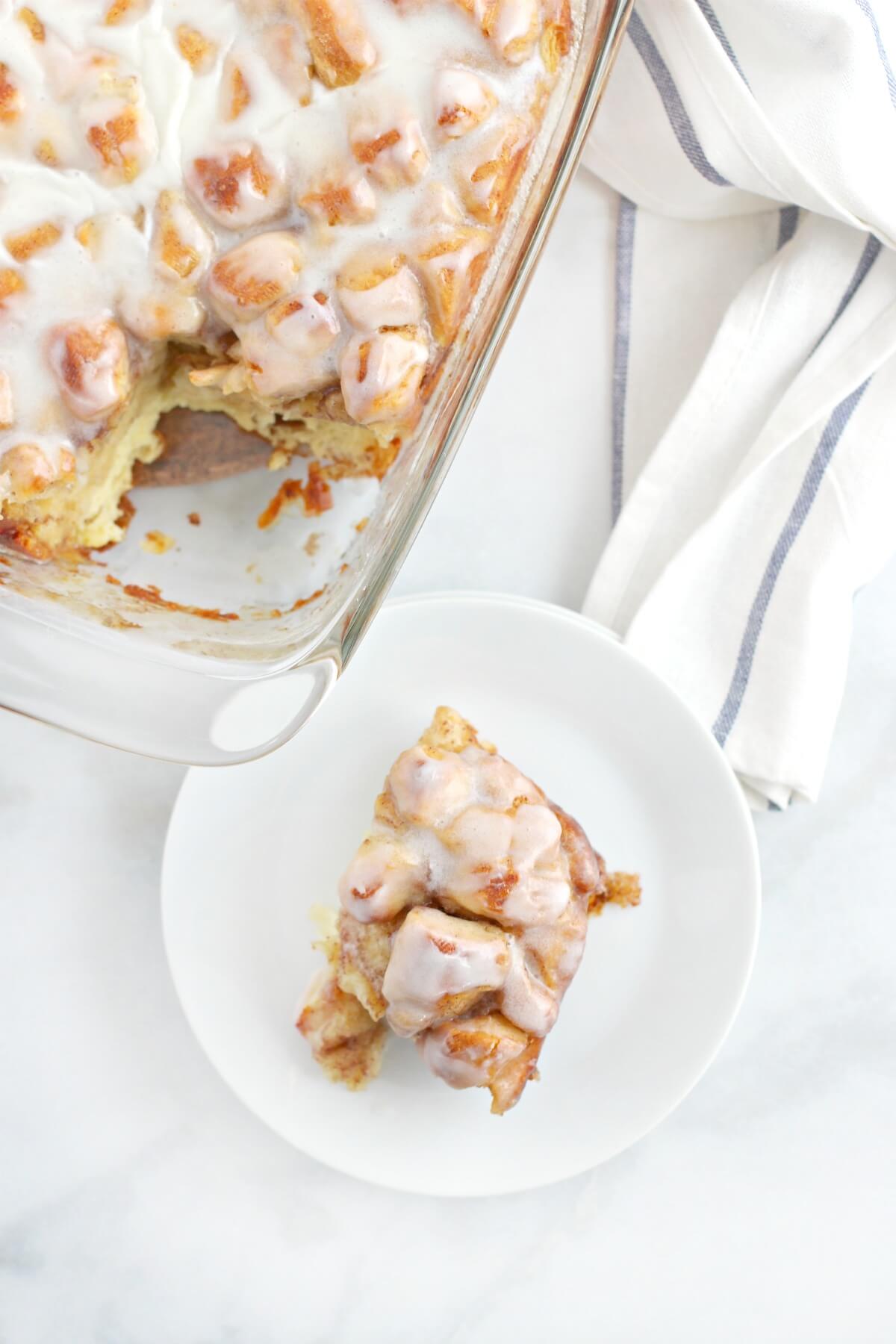 CINNAMON ROLL BREAKFAST CASSEROLE